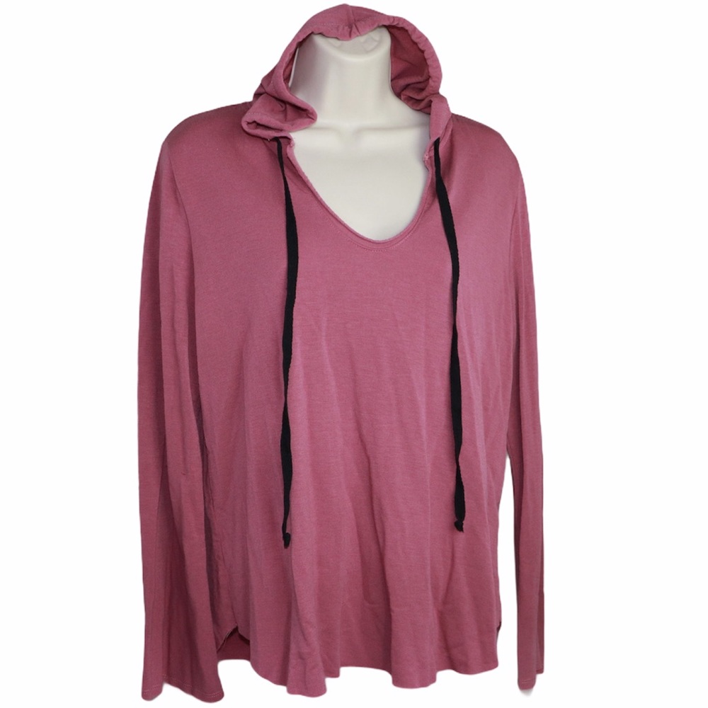 Drew Pink Pullover Hoodie Sweater Medium